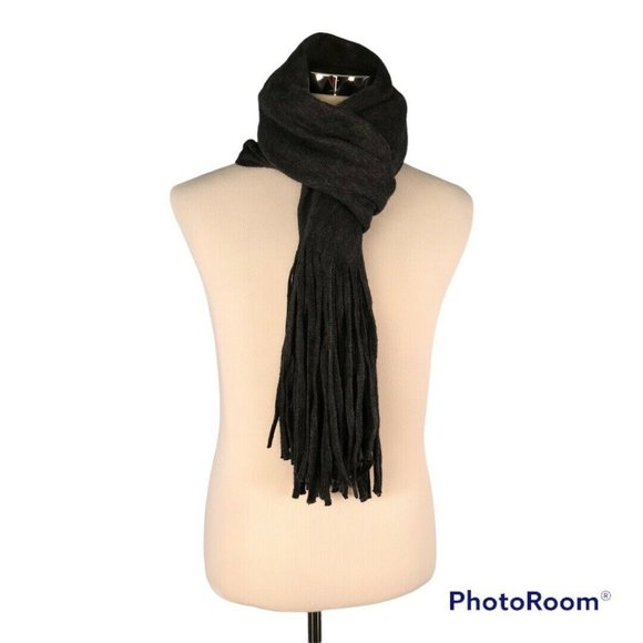 Lucky Brand Women's Winter Scarf Solid Gray - Picture 1 of 9